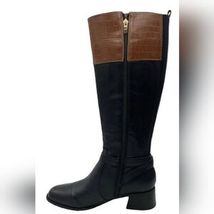 Marc Fisher Women's Hailin Medium Calf Leather Tall Shaft Boots Knee High Size 8
